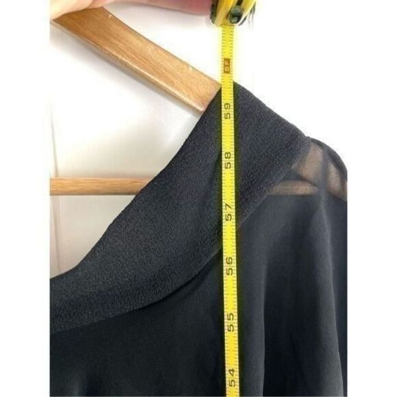 Dress the Population Bridal 'VIOLET' OFF THE SHOULDER CHIFFON GOWN DRESS XS - Picture 8 of 12